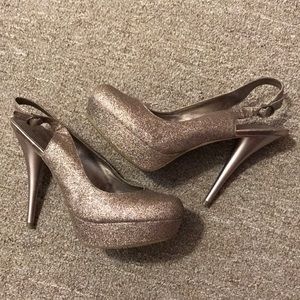 Candie’s purple sparkle heels!